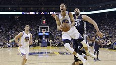 Stephen Curry z Golden State v utkání proti Memphisu. Stephen Curry z Golden State v utkání proti Memphisu.