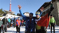 Král Lysé hory Michal Kucha slaví 1000. výstup v roce 2016, kterého dosáhl...