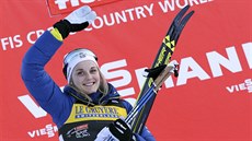 Stina Nilssonová slaví triumf v 6. etap Tour de Ski.