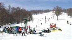 Sjezdovka v Meziboří. Sjezdovka v Meziboří.