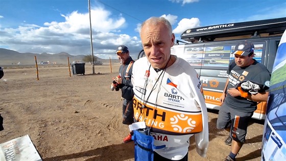 Josef Macháek po zranní na Rallye Dakar