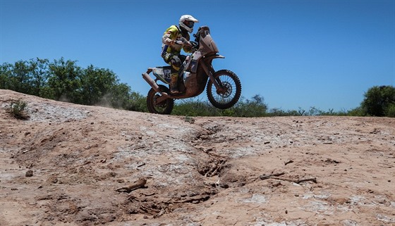 Ondej Klymiw na trati Rallye Dakar 2017.