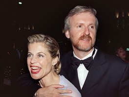 James Cameron a Linda Hamiltonová (Los Angeles, 23. bezna 1998)
