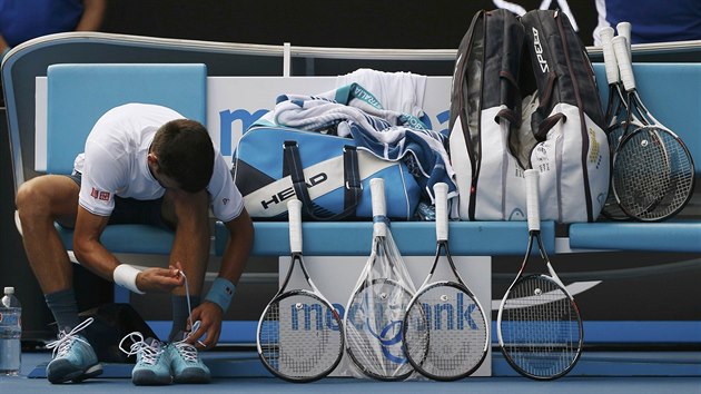 Srbsk tenista Novak Djokovi vypadl ve 2. kole Australian Open.
