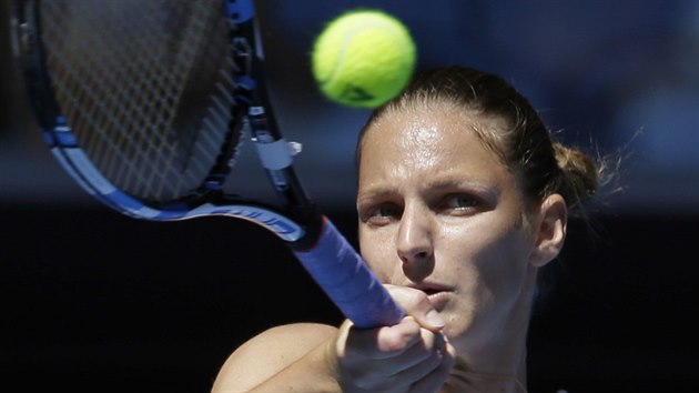Karolna Plkov ve druhm kole Australian Open.