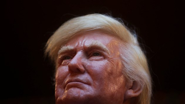 Voskov figurna Donalda Trumpa v Madridu (17. ledna 2017)