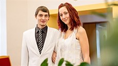 Karolína a Tomáš Mrekajovi se vzali na písecké radnici v pátek 13. ledna. Karolína a Tomáš Mrekajovi se vzali na písecké radnici v pátek 13. ledna.