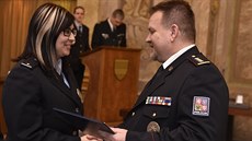 Policistka Gabriela Michálková dostala ocenní za záchranu dvou ivot. Pomohl...