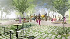 Centrem revitalizovaného humpoleckého parku Stromovka by se mělo stát dětské... Centrem revitalizovaného humpoleckého parku Stromovka by se mělo stát dětské...