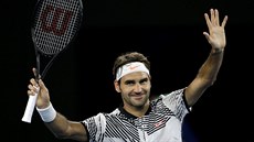 Roger Federer v prvním kole Australian Open. Roger Federer v prvním kole Australian Open.