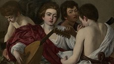 Olejomalba Hudebníci slavného malíře Caravaggia z roku 1595, kterou má ve... Olejomalba Hudebníci slavného malíře Caravaggia z roku 1595, kterou má ve...