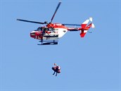 Valentina Girauda Moineho odv vrtulnk po zrann ve sjezdu v...