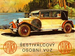 Luxusní Tatra 31 ze druhé poloviny dvacátých let mla kapalinou chlazený...