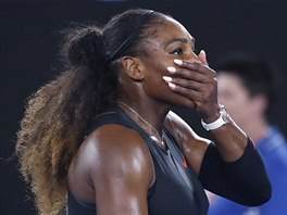 Serena Williamsov se raduje po finle Australian Open.