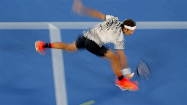 vcarsk tenista Roger Federer si rychle poradil s Berdychem ve 3. kole Australian Open.
