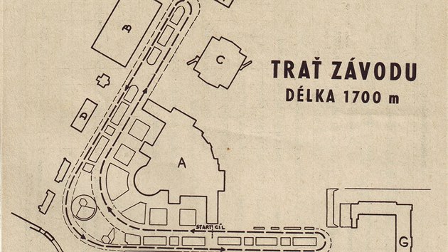 Takto vypadala jednoduch tra zvod v60. letech. Po plstolet se letos pojede vtm nezmnn podob, jen horn rameno bude asi o 100 metr krat kvli pejezdu kolej eleznin vleky.