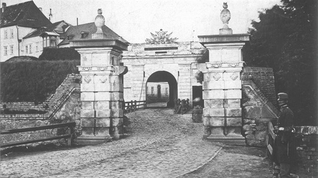 Hradsk brna stvala na dnen olomouck td 1. mje. Snmek z doby ped rokem 1876.