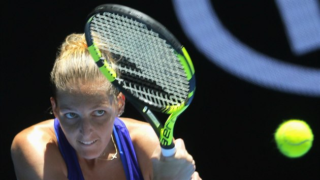 Kristna Plkov ve tetm kole Australian Open.