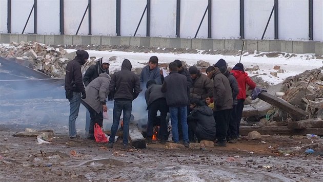 Mrznouc uprchlci v Srbsku