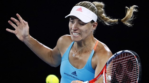 FORHEND. Angelique Kerberov v osmifinle Australian Open