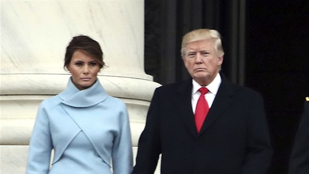 Donald Trump a jeho manelka Melania Trumpov (Washington, 20. ledna 2017)