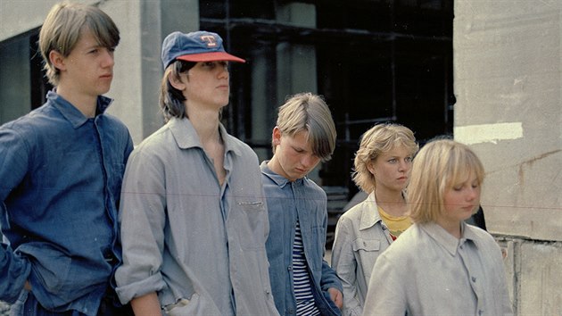Ji Langmajer, Jan Antonn Duchoslav, Kateina Pindejov a Alice Chrtkov v serilu Tet patro (1985)