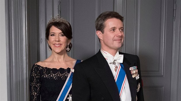Dnsk korunn princ Frederik a korunn princezna Mary (Koda, 24. ledna 2017)