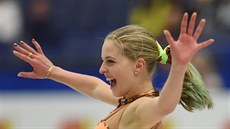 Michaela Lucie Hanzlíková na mistrovství Evropy v krasobruslení. Michaela Lucie Hanzlíková na mistrovství Evropy v krasobruslení.