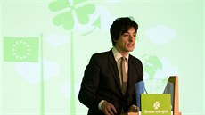 Šéf Strany zelených Matěj Stropnický na sjezdu v Hradci Králové (22. ledna... Šéf Strany zelených Matěj Stropnický na sjezdu v Hradci Králové (22. ledna...