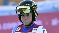 výcarská lyaka Lara Gutová v cíli super-G v Ga-Pa.