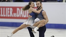 Francouzský taneční pár Gabriella Papadakisová a Guillaume Cizeron vybojoval v... Francouzský taneční pár Gabriella Papadakisová a Guillaume Cizeron vybojoval v...