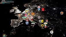 Mapa účastníků play-off basketbalové Ligy mistrů. Nechybí ani český šampion... Mapa účastníků play-off basketbalové Ligy mistrů. Nechybí ani český šampion...