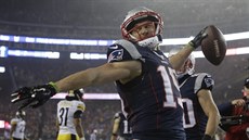 Chris Hogan z New England Patriots v akci Chris Hogan z New England Patriots v akci