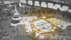 Jako nejvhodnější lokalitu zvolili architekti místo pod vodojemem, který v... Jako nejvhodnější lokalitu zvolili architekti místo pod vodojemem, který v...