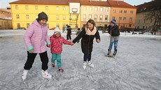 Bruslení na dtském hiti v Terezín.