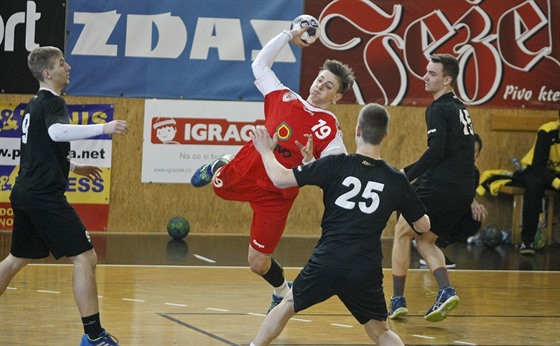 Momentka z utkání dorostenc Nového Veselí na turnaji Sokol Kempa Cup.