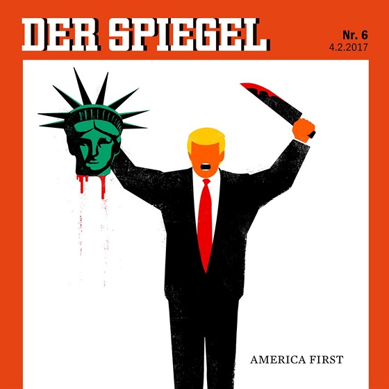 Donald Trump na titulní stran asopisu Der Spiegel.