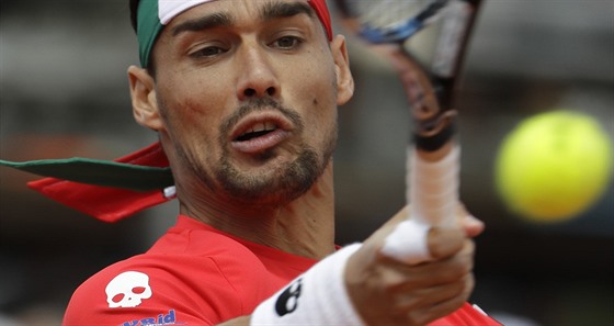 O postupu tenist Itálie rozhodl Fabio Fognini, který získal rozhodující tetí...