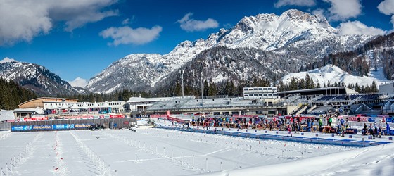 TADY TO BUDE. Djit biatlonového mistrovství svta v Hochfilzenu