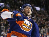 Vtznou branku slav Brock Nelson z NY Islanders.