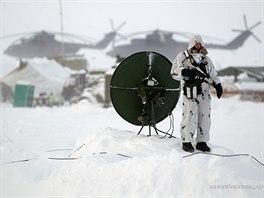 Cvien ruskch vsadk na ostrov Kotlnyj v Arktid