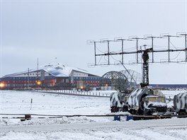 Rusk vojensk zkladna Arktick trojlstek na ostrov Alexandina zem