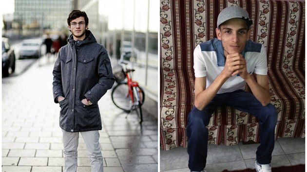 Omar al-ogre, kter byl vznn v Sajdnje. Vlevo na fotce ze Stockholmu letos v lednu, vpravo v Turecku v roce 2015, msc po proputn. (8.2.2017)