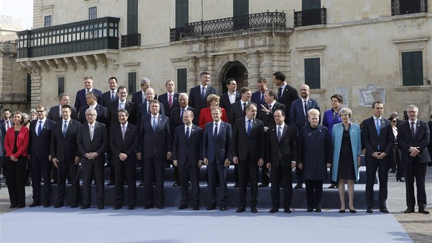 Evropt ldi na neformlnm summitu EU na Malt (3. nora 2017)