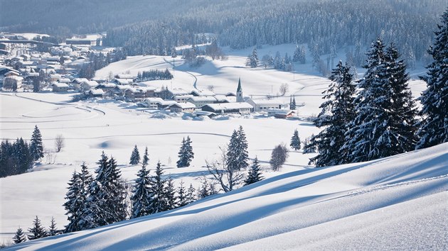 Rakousk Hochfilzen v zim