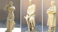 Plastiky Jaroslava Brůhy, které byly znovuobjeveny v Mariánských Lázních.... Plastiky Jaroslava Brůhy, které byly znovuobjeveny v Mariánských Lázních....
