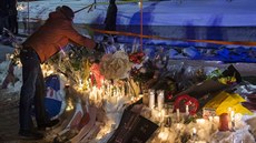 Uctní památky obtí útoku v Quebeku (30. ledna 2017)