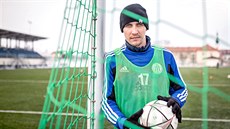 Jiří Kladrubský na tréninku Českých Budějovic. Jiří Kladrubský na tréninku Českých Budějovic.