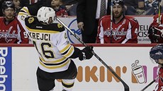 David Krejčí z Bostonu v zápase s Washingtonem. David Krejčí z Bostonu v zápase s Washingtonem.
