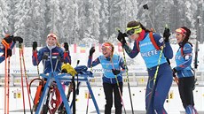 Mladé české biatlonistky včera trénovaly v novoměstské Vysočina Areně bez... Mladé české biatlonistky včera trénovaly v novoměstské Vysočina Areně bez...